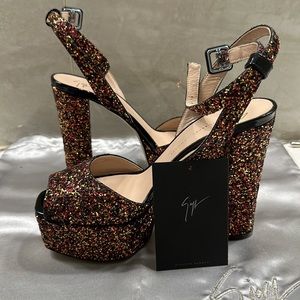 Women's Lavinia Glitter High-Heel Platform Sandals